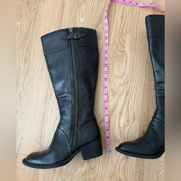 Born Leather Black Knee High Boots Size 7.5 - Picture 9 of 13